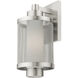 Nottingham 1 Light 15 inch Brushed Nickel Outdoor Wall Lantern