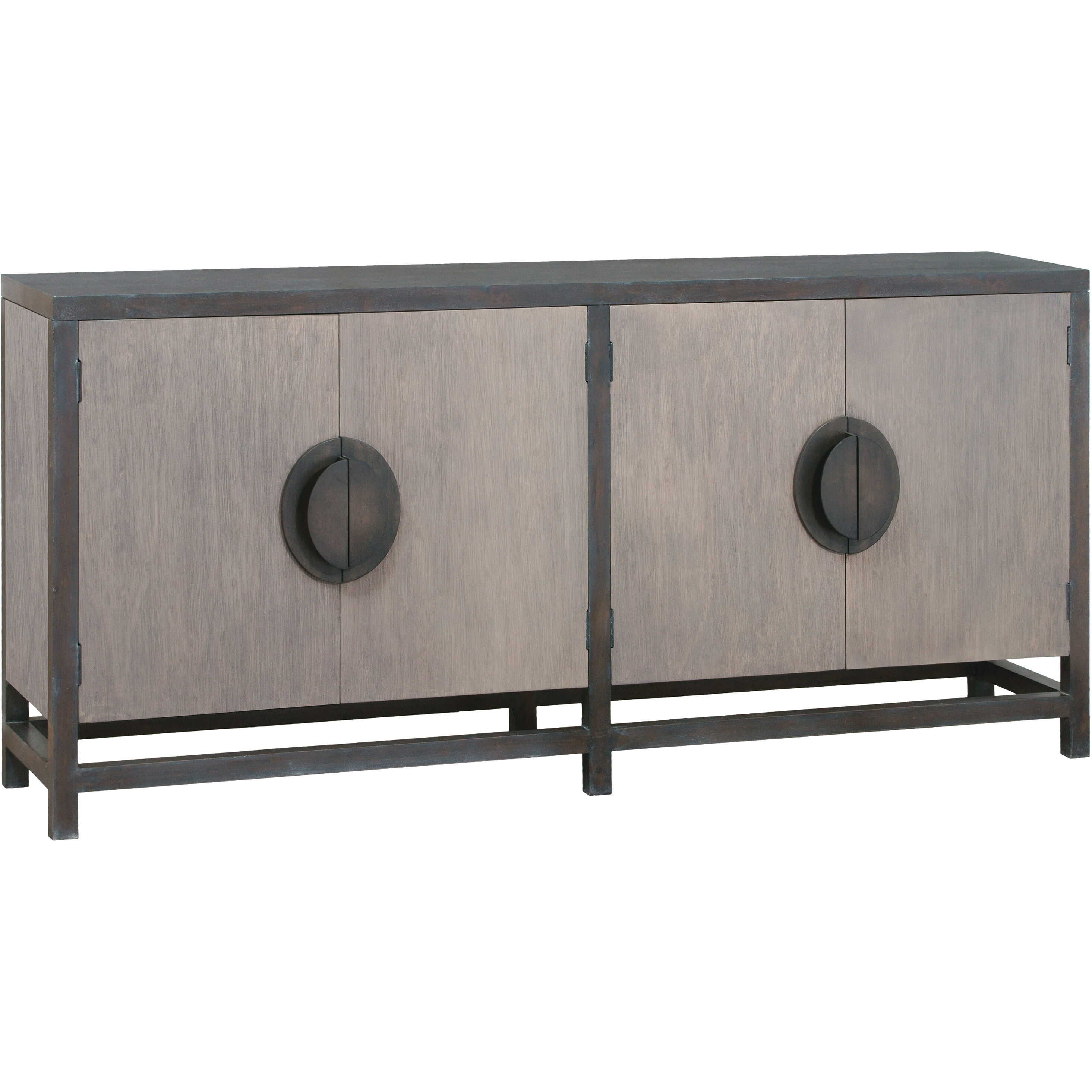 Mula Graywash with Black Credenza