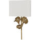 Gingko 1 Light 14 inch Chinois Antique Gold Leaf ADA Wall Sconce Wall Light