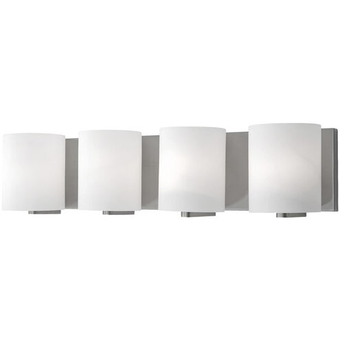 Bridgewater 4 Light 25.25 inch Brushed Nickel Bath Vanity Light Wall Light