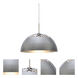Gordy LED Satin Nickel Cord Pendant Ceiling Light