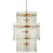 Electra 9 Light 29 inch Antique Brass Chandelier Ceiling Light