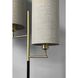 Davis 70 inch 60.00 watt Matte Black and Antique Brass Floor Lamp Portable Light