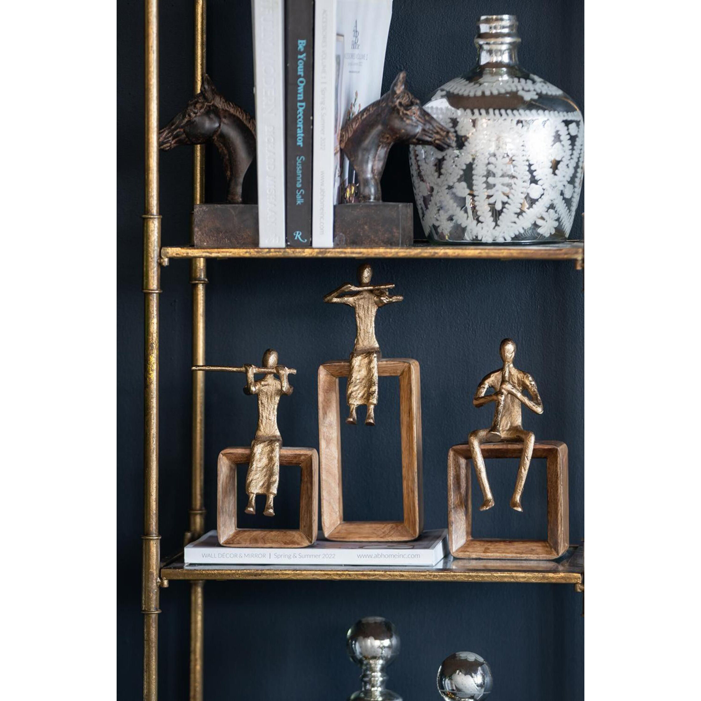 Musician Gold and Natural Figurine