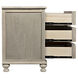 Curved Front Vintage Grey Chest, 3 Drawer