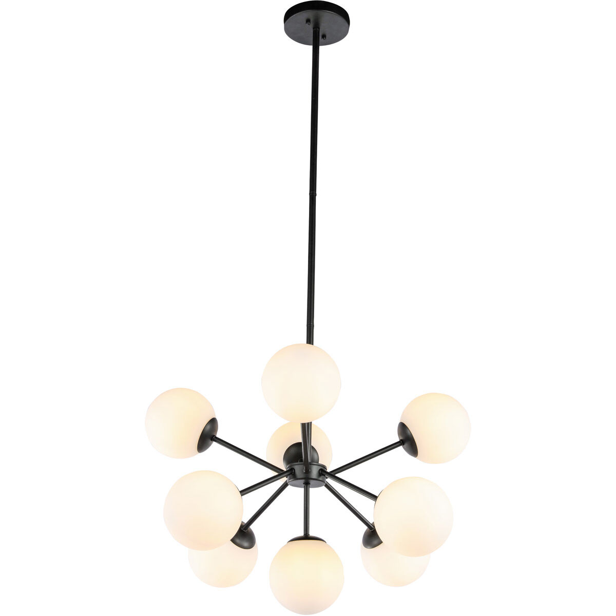 Jupiter 9 Light 26 inch Black Pendant Ceiling Light