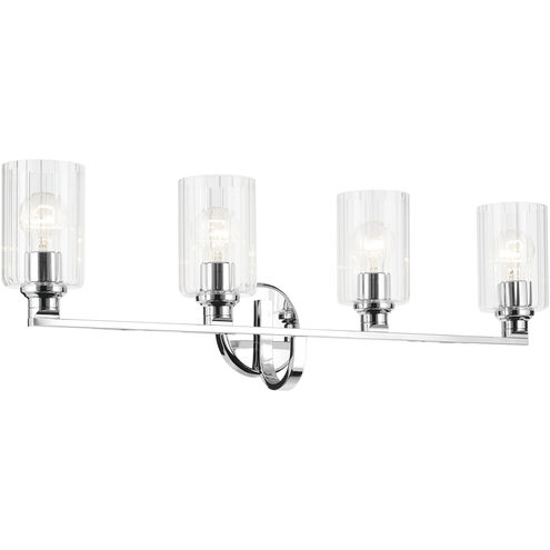 Gioe 4 Light 32.25 inch Chrome Vanity Light Wall Light