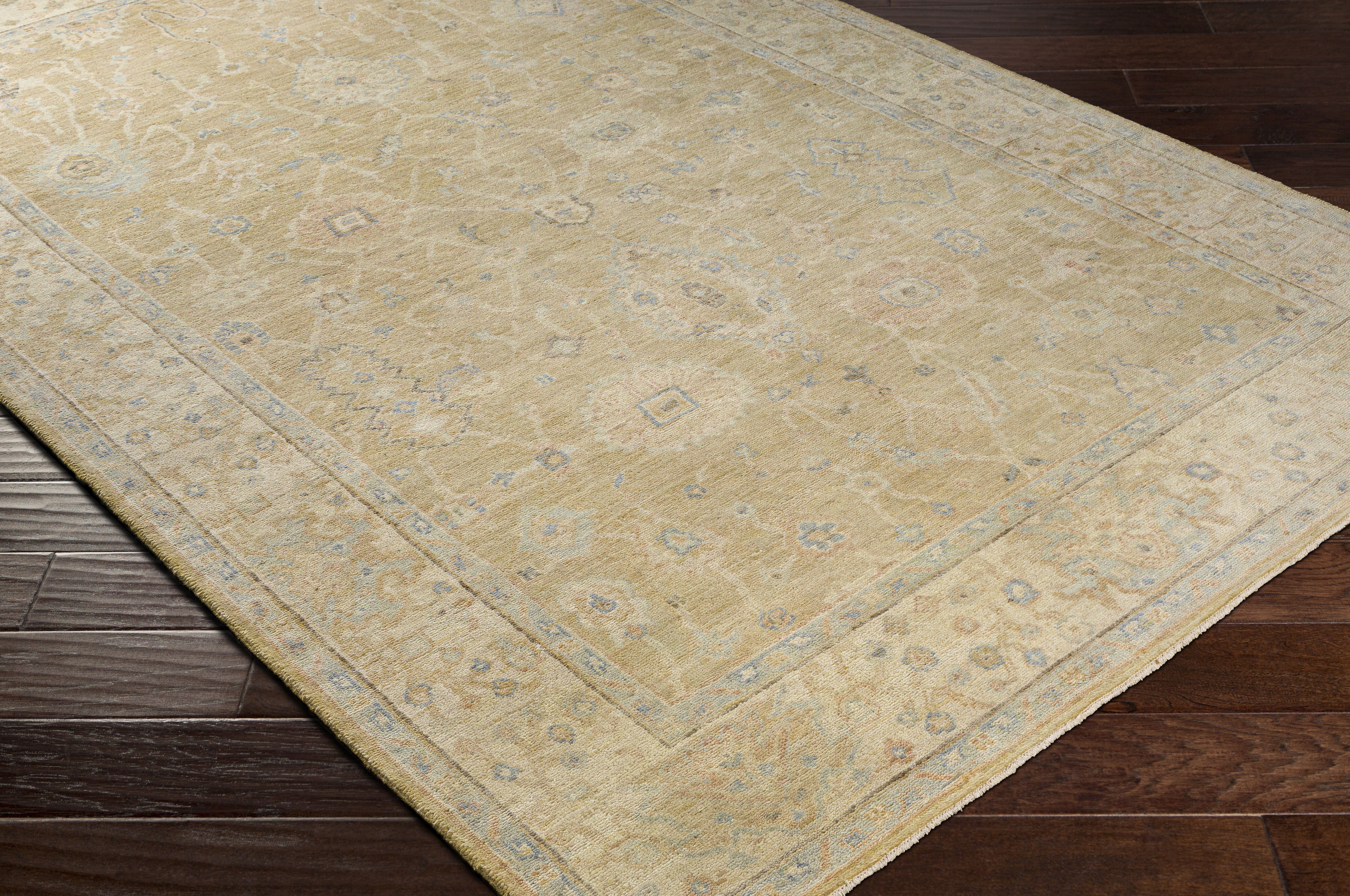 Normandy 120 X 96 inch Light Olive Rug in 8 x 10, Rectangle