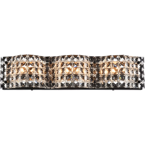 Tate 3 Light 21 inch Black Bath Sconce Wall Light