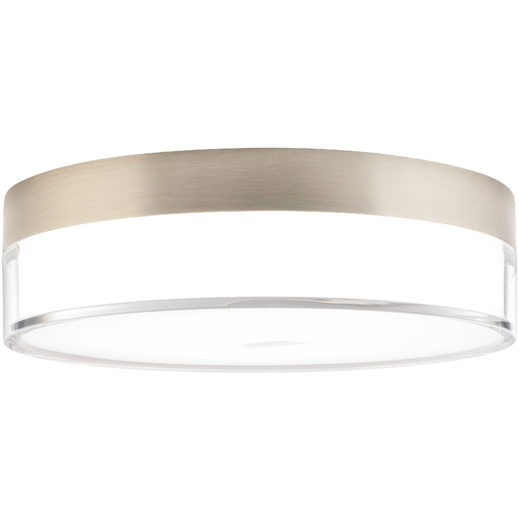 Twist-N-Lite LED 9 inch Brushed Nickel Flush Mount Ceiling Light, WAC Limited