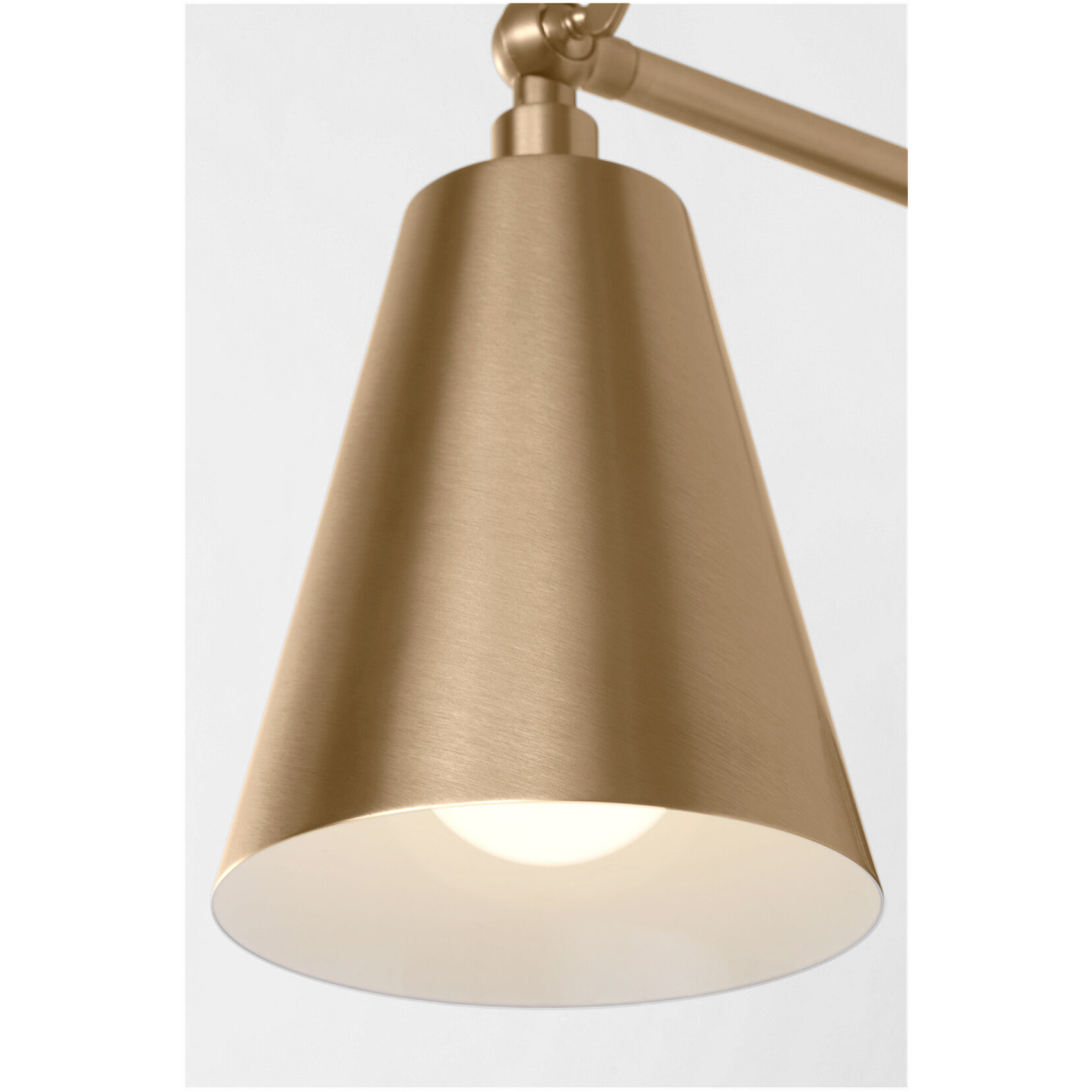 Drae LED 8.13 inch Satin Brass Task Sconce Wall Light