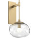 Nova LED LED 10 inch Gilded Brass Indoor Sconce Wall Light, Tempo Nebula