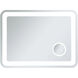 Lux 36 X 27 inch Glossy White Lighted Wall Mirror