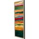 Abstract Collection Modern Antique Silver Leaf Wood With Champagne Wash And Painted Black Edge Framed Art