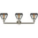 Franklin Restoration Fulton LED 30 inch Brushed Satin Nickel Bath Vanity Light Wall Light in Plated Smoke Glass, Franklin Restoration