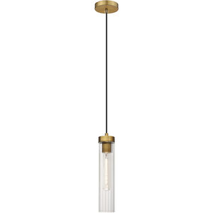 Beau 1 Light 4.75 inch Rubbed Brass Pendant Ceiling Light
