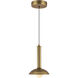Alora Mood Arden LED 6 inch Brushed Gold Pendant Ceiling Light