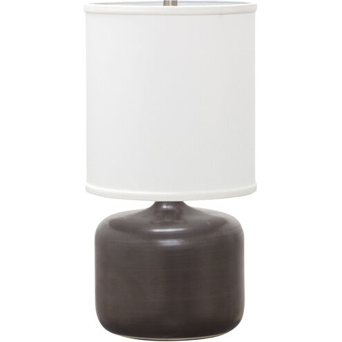 Scatchard 20 inch 100 watt Black Matte Table Lamp Portable Light