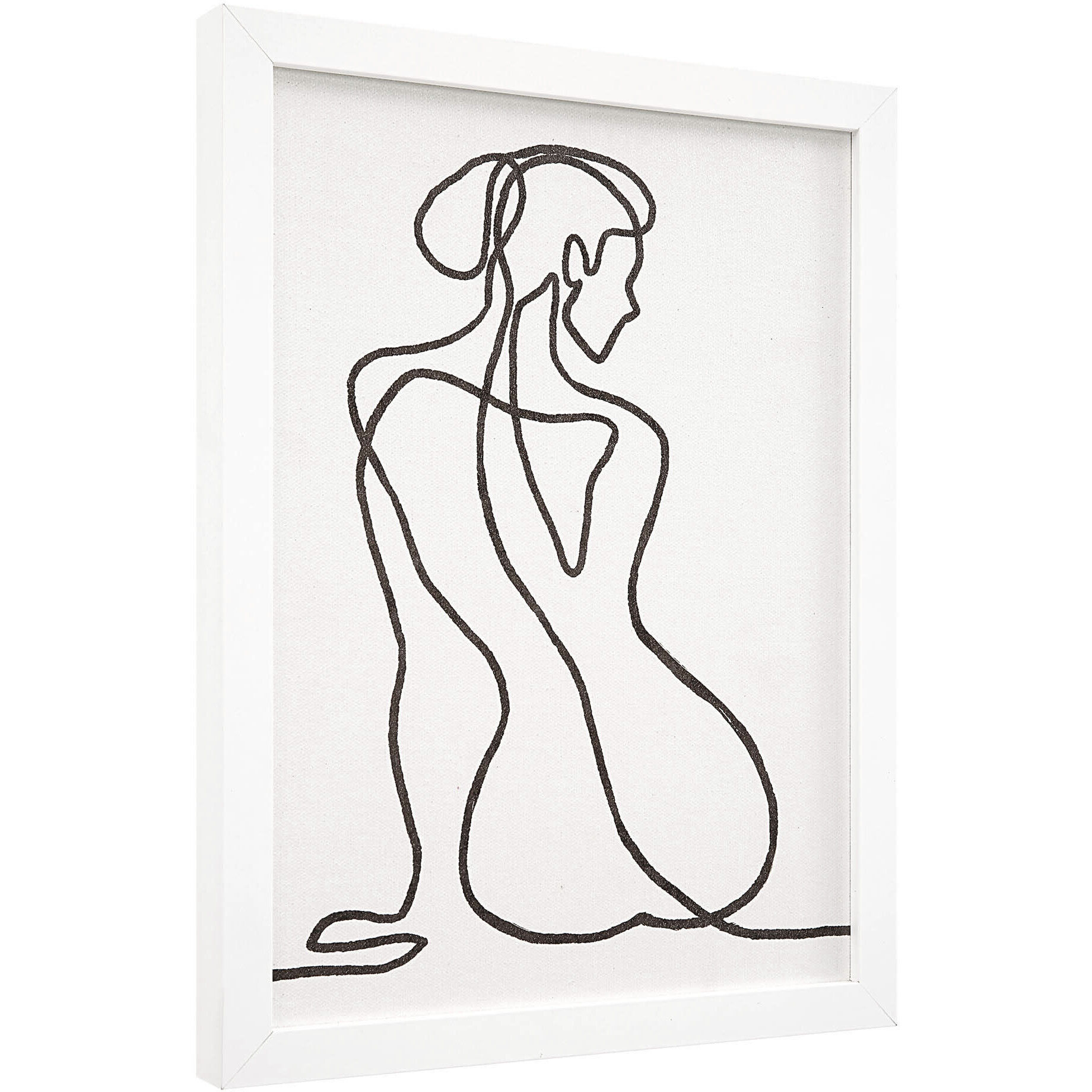 Priyanka White/Multiple Wall Art, 7 Piece