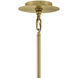 Selene LED 48 inch Lacquered Brass Chandelier Ceiling Light in Swirled, Multi Tier