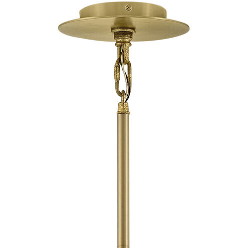Selene LED 48 inch Lacquered Brass Chandelier Ceiling Light in Swirled, Multi Tier