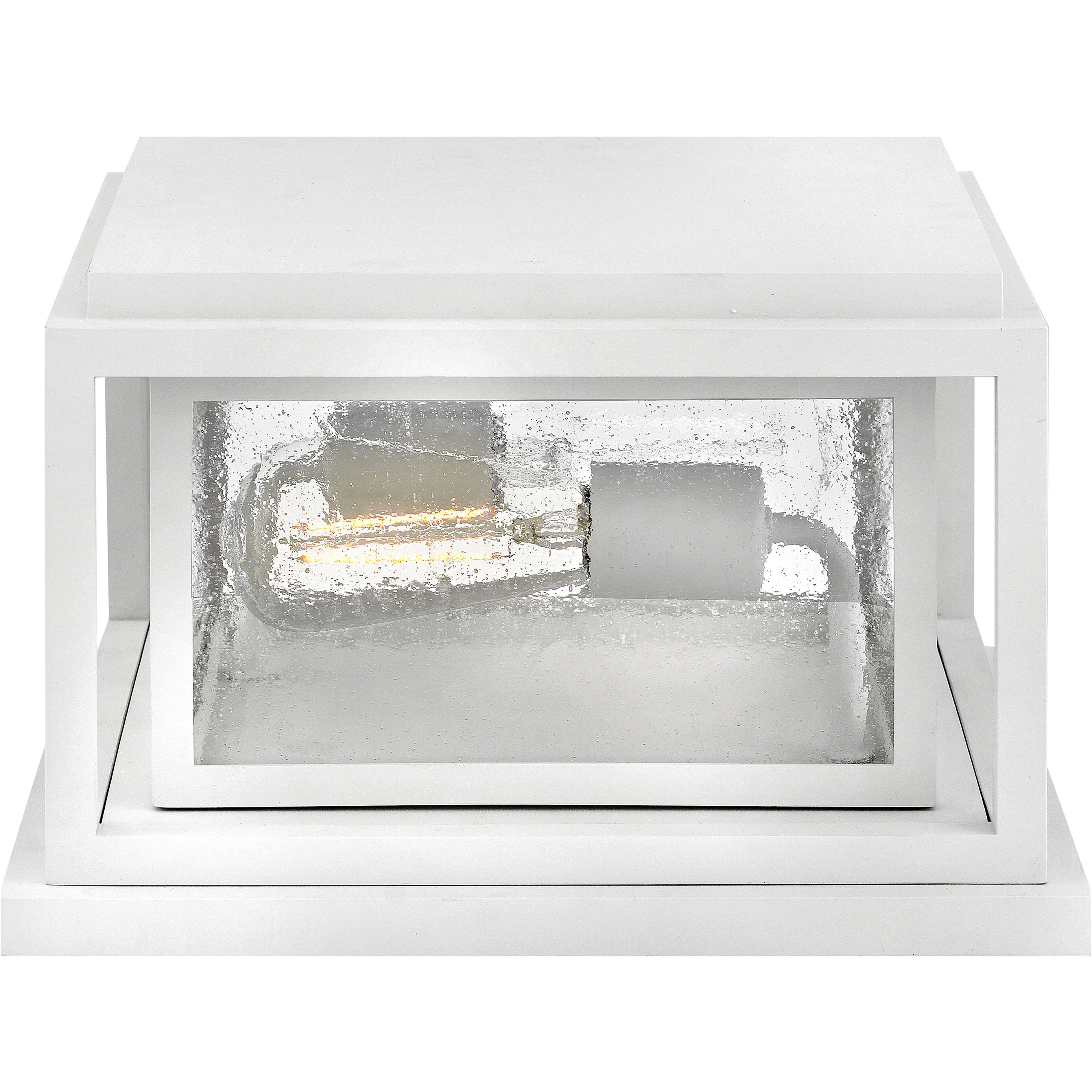 Coastal Elements Republic 2 Light 12 inch Textured White Outdoor Pier Mount, Estate Series