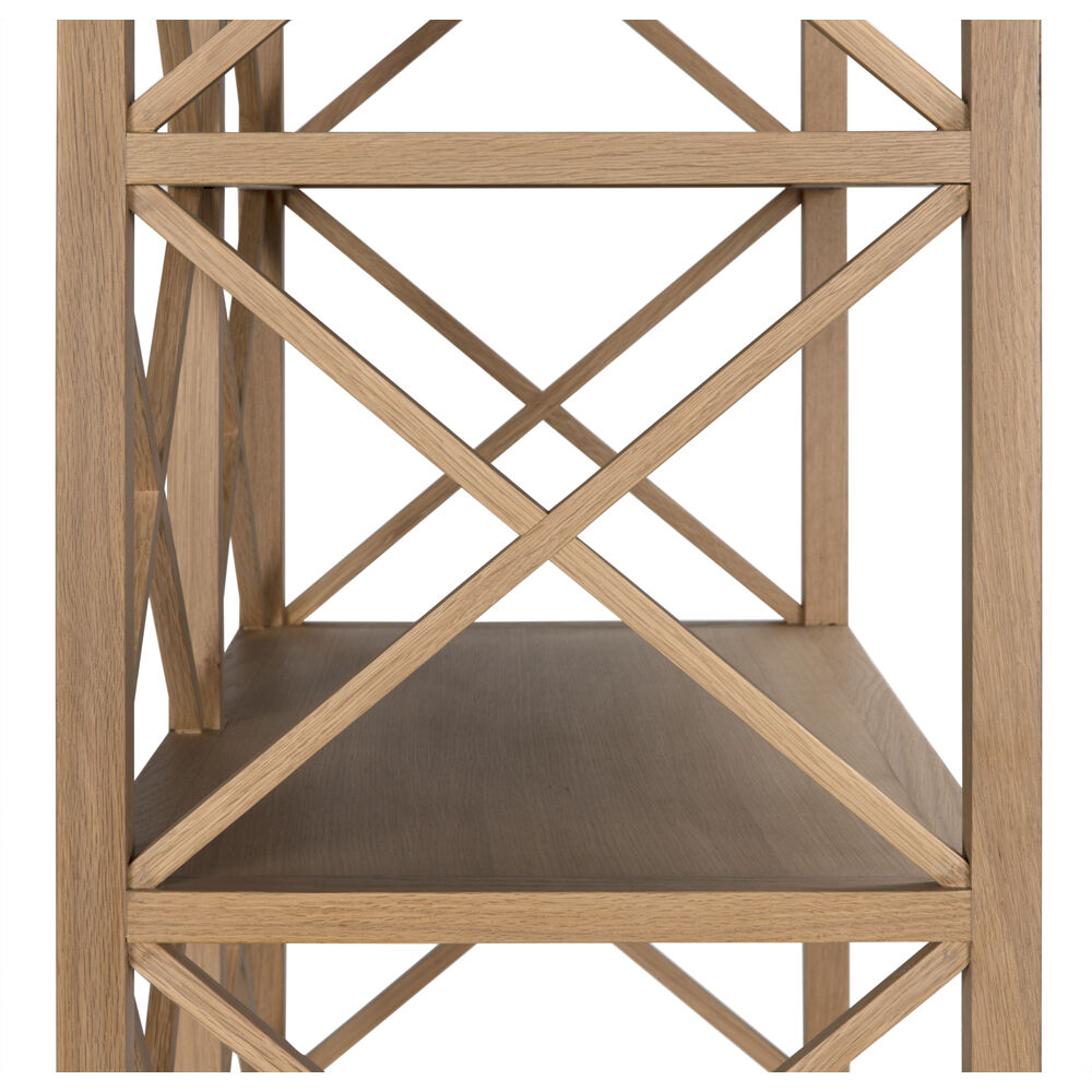 Nikolai White Oak Bookcase