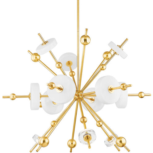 Maynard LED 44.5 inch Aged Brass Chandelier Ceiling Light