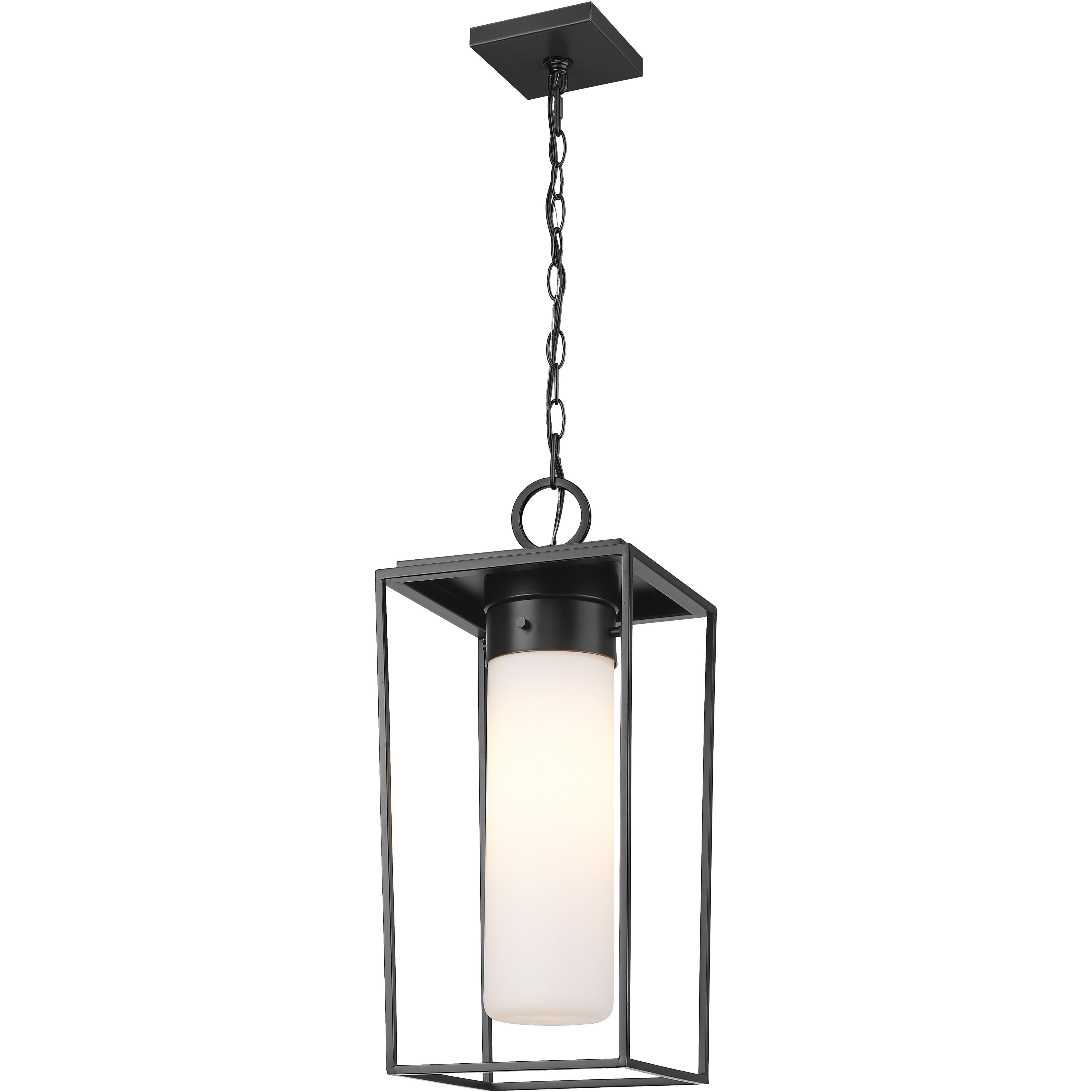 Sheridan 1 Light 10 inch Black Outdoor Chain Mount Ceiling Fixture