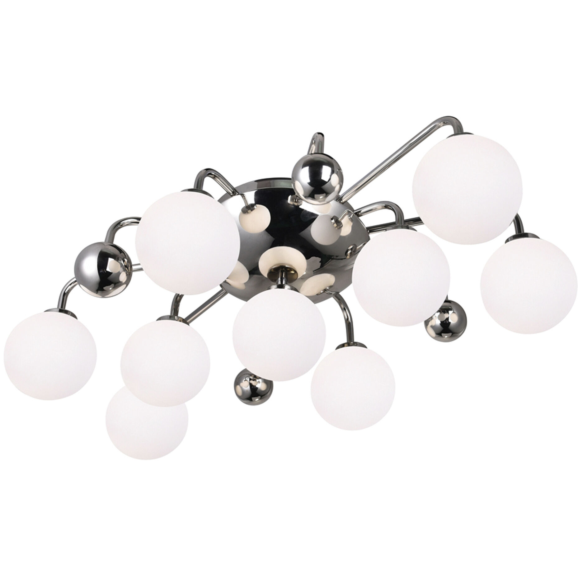 Element LED 16 inch Polished Nickel Flush Mount Ceiling Light