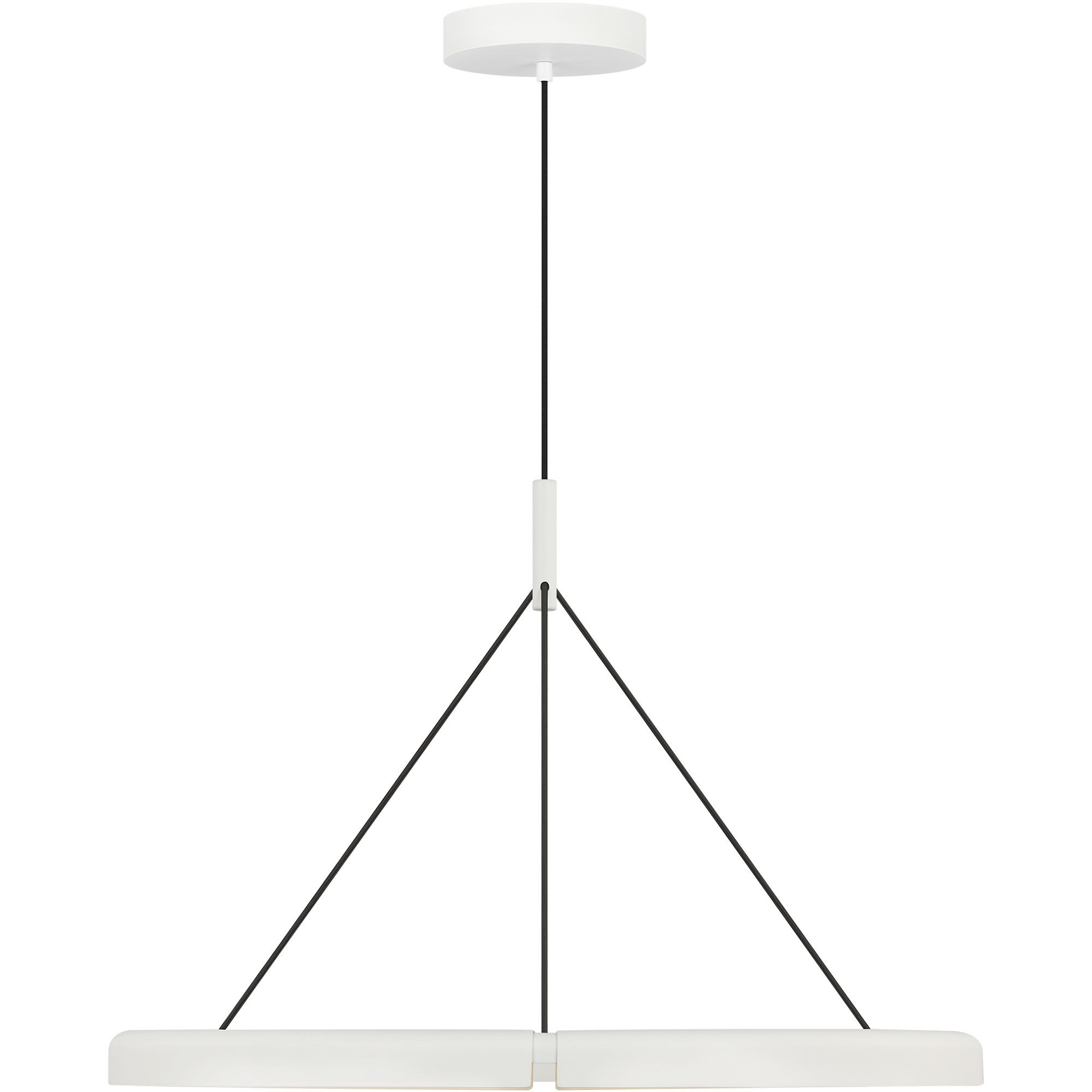 Peter Bristol Cloak LED 30.4 inch Matte White Chandelier Ceiling Light