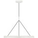 Peter Bristol Cloak LED 30.4 inch Matte White Chandelier Ceiling Light