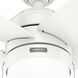 Bardot 44 inch Fresh White with Fresh White/Light Oak Blades Ceiling Fan