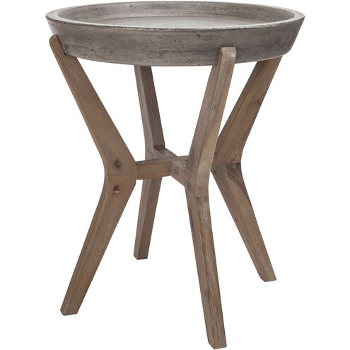 Tonga 22 X 18 inch Polished Concrete with Atlantic Brushed Accent Table