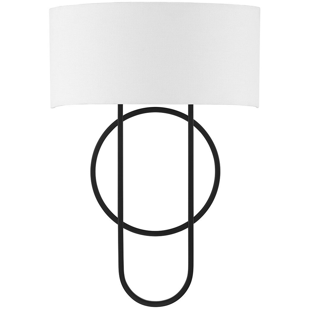 Tempe 2 Light 12 inch Matte Black Sconce Wall Light