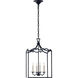 Chapman & Myers Darlana4 4 Light 12.75 inch Aged Iron Fancy Lantern Pendant Ceiling Light, Small