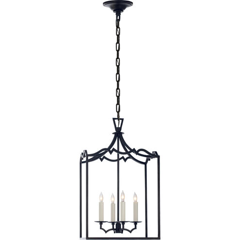 Chapman & Myers Darlana4 4 Light 12.75 inch Aged Iron Fancy Lantern Pendant Ceiling Light, Small