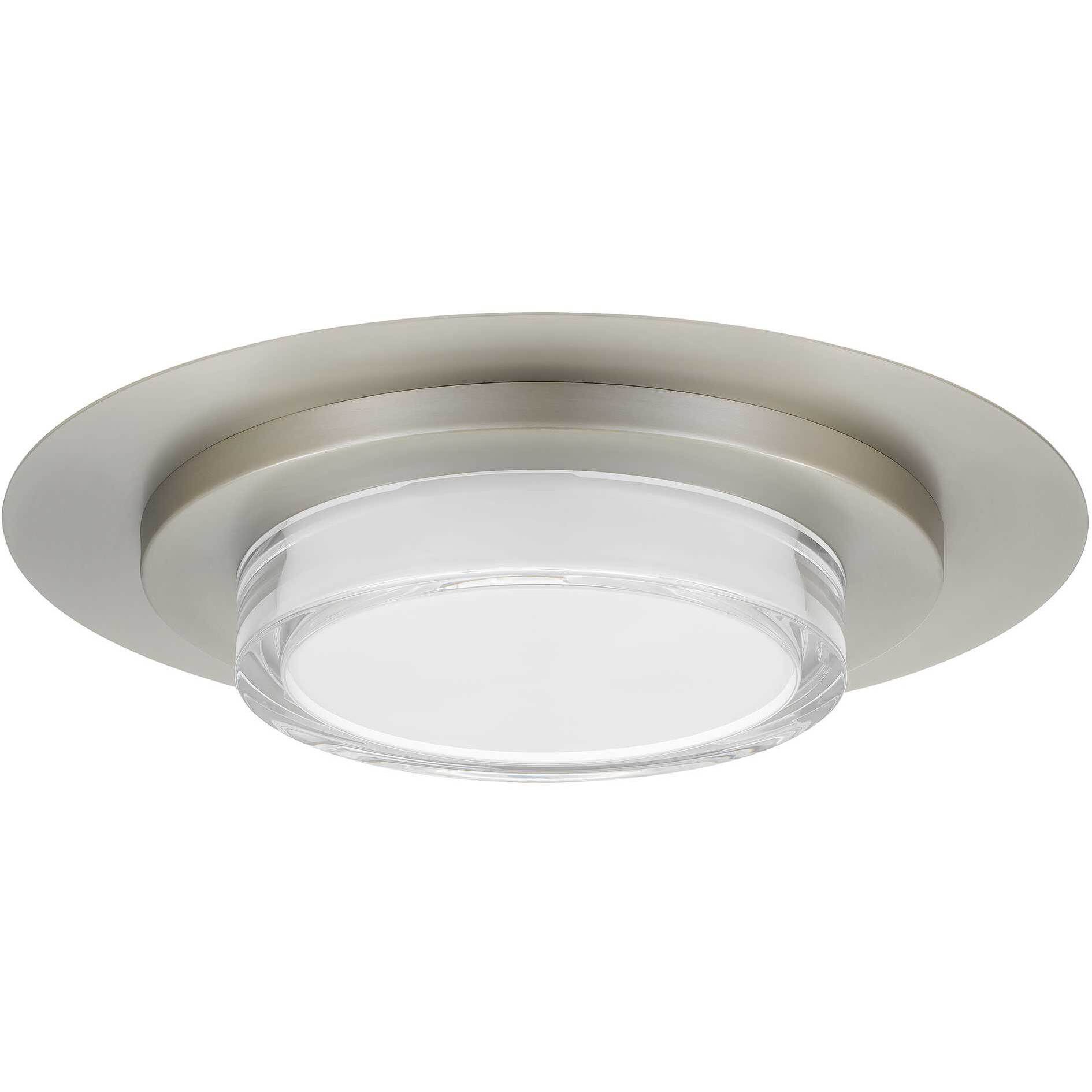 Plate LED 16 inch Brushed Stainless Steel Outdoor Flush Mount