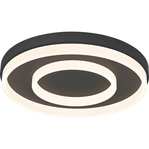 Anello 24 inch Matte Black Flush Mount Ceiling Light