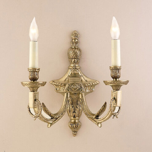 San Clemente 2 Light 13 inch Raw Brass Wall Sconce Wall Light