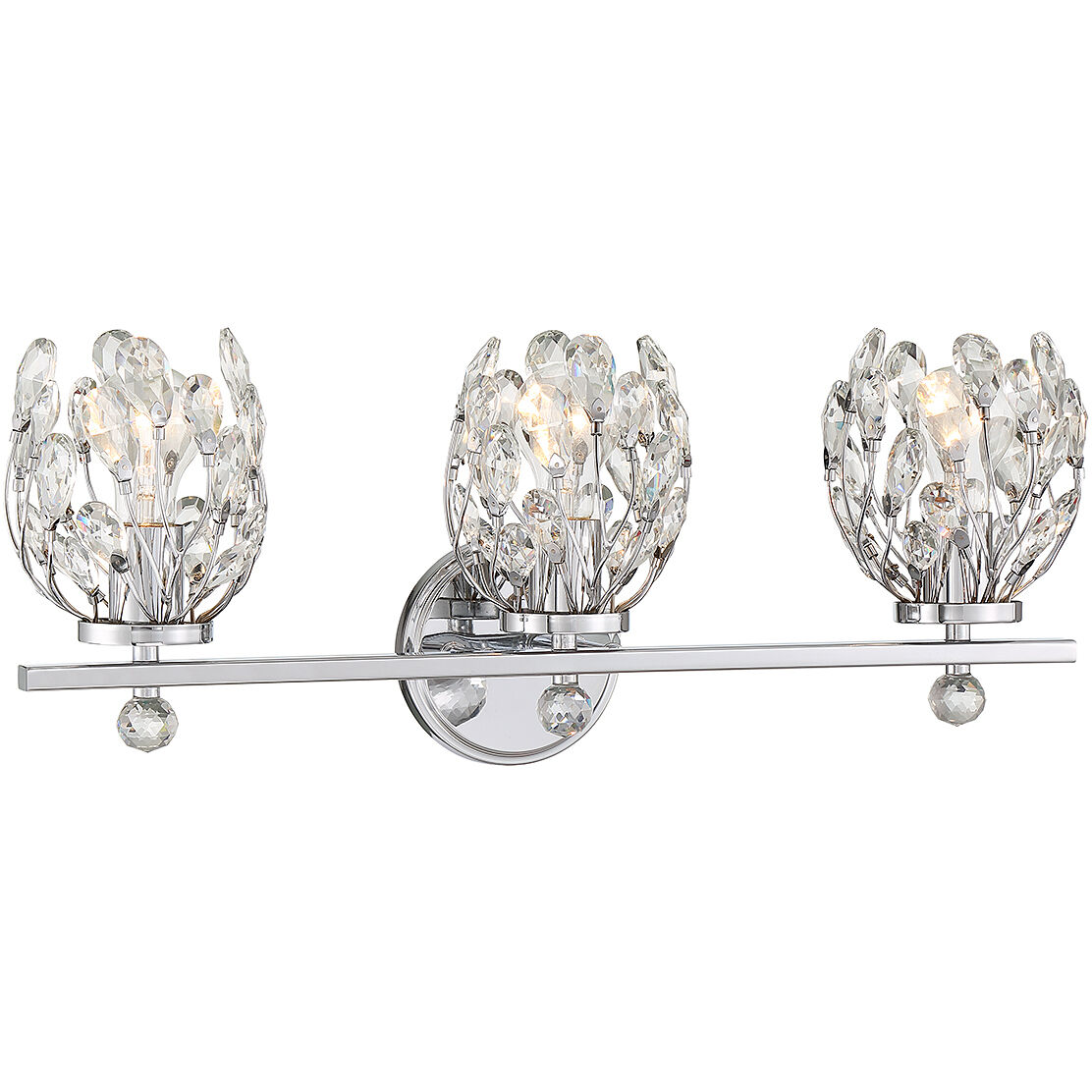 Moreno 3 Light 23.5 inch Polished Chrome Bathroom Vanity Light Wall Light