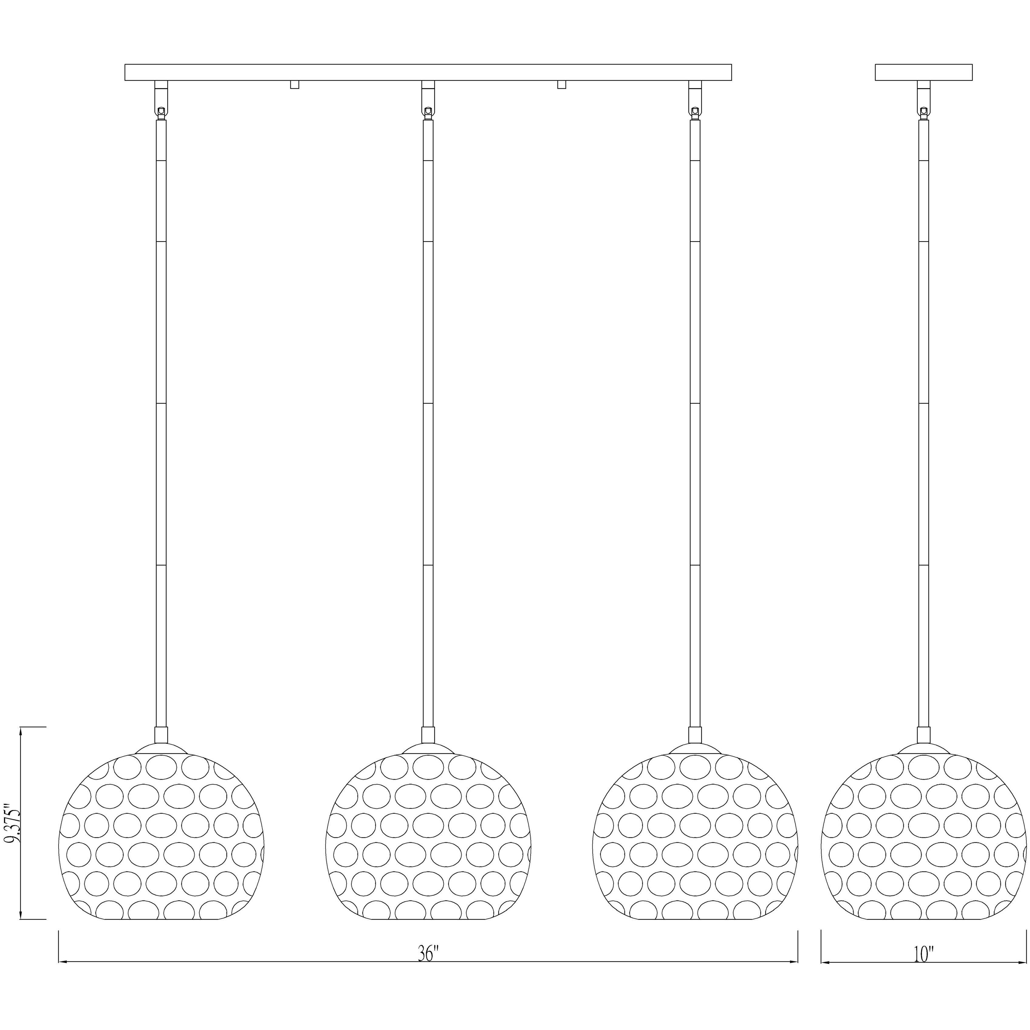 Chloe 3 Light 36 inch Olde Brass Linear Chandelier Ceiling Light