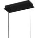 Reese LED 37 inch Matte Black Island Light Ceiling Light, Medium