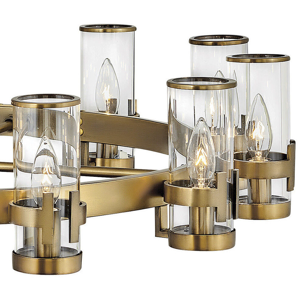 Reeve 12 Light 35.75 inch Heritage Brass Indoor Chandelier Ceiling Light