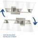 Clifton Heights 3 Light 23 inch Brushed Nickel Bath Vanity Wall Light