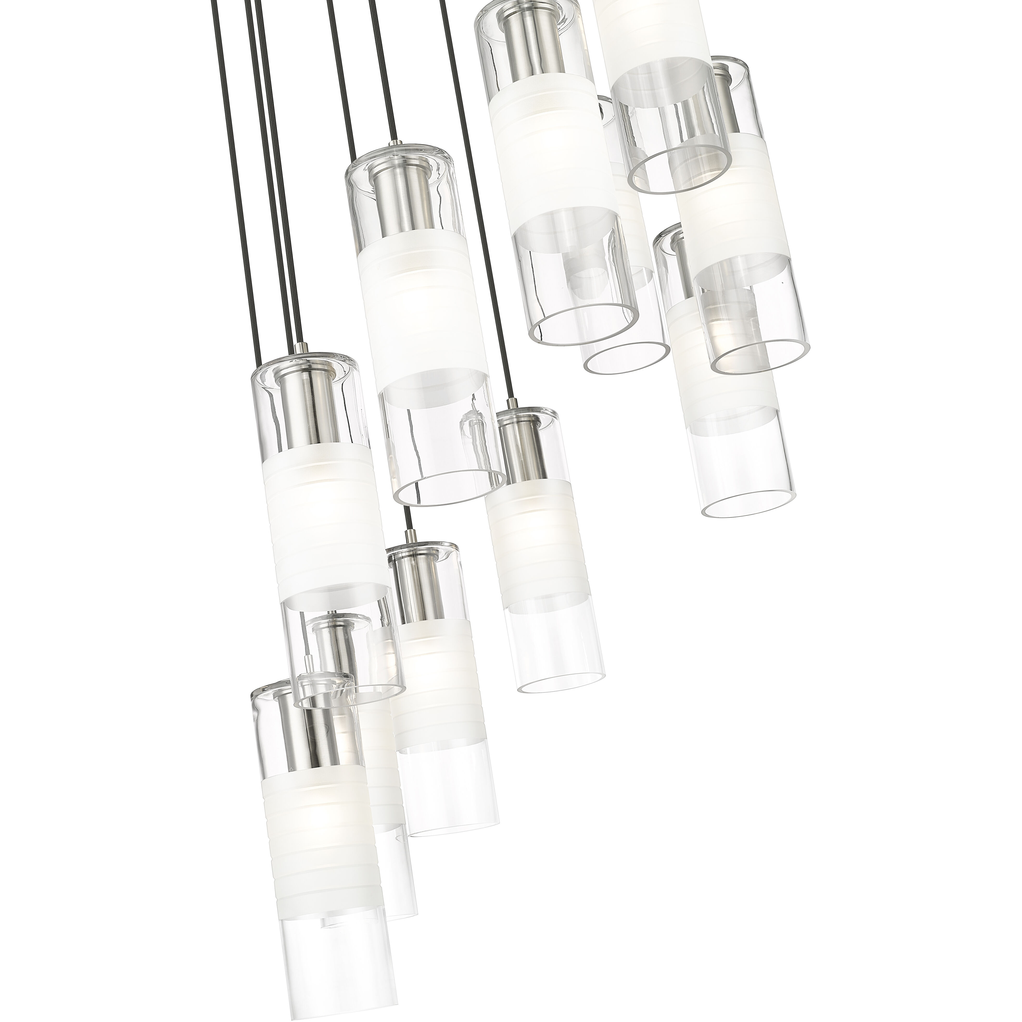 Alton 11 Light 24 inch Brushed Nickel Chandelier Ceiling Light