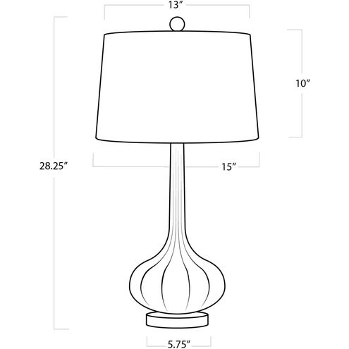 Milano 28.25 inch 150.00 watt Antique Mercury Table Lamp Portable Light