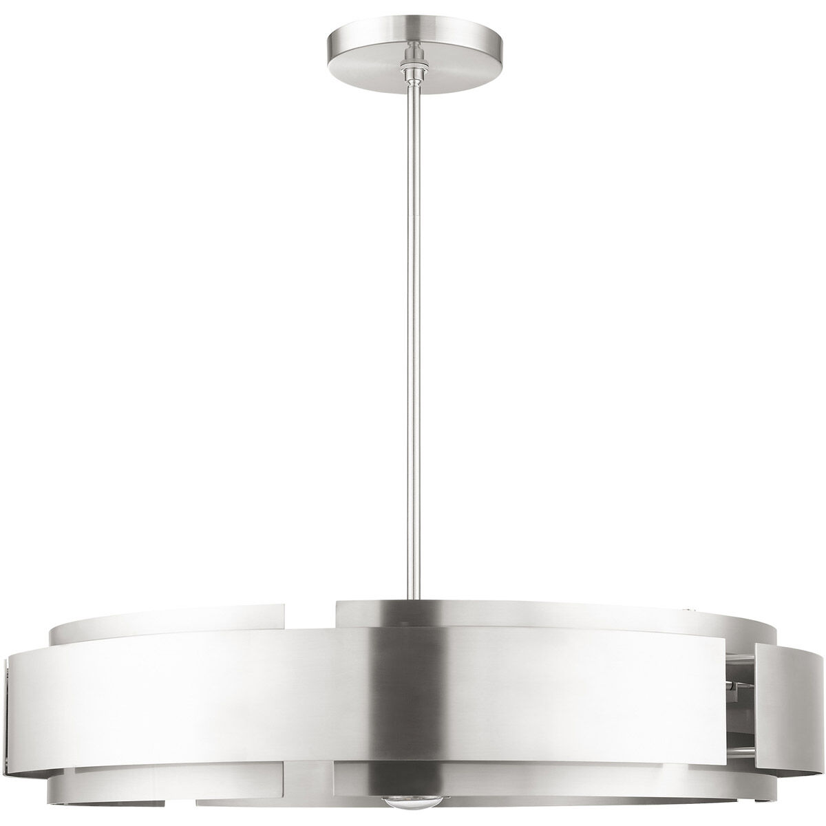 Varick 7 Light 34 inch Brushed Nickel Pendant Chandelier Ceiling Light