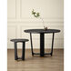 Blake 19.75 inch Matte Caviar Black/Polished Brass Accent Table