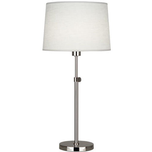 Robert Abbey Koleman 25.25 inch 100.00 watt Polished Nickel Table Lamp Portable Light S462 - Open Box